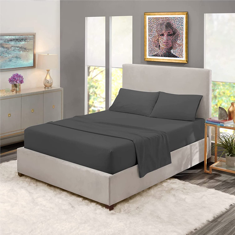 17 Stories Lilyanah Night Comfort Microfiber 25cm Extra Deep Fitted Bed